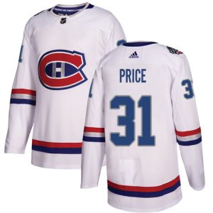 Montreal Canadiens Trikot #31 Carey Price Authentic Weiß 2017 100 Classic